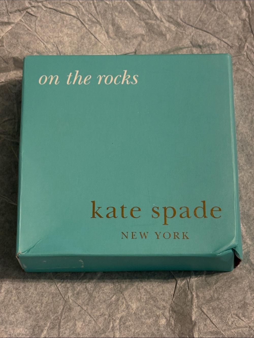 Kate Spade Silver Tone Round Metal Drink Coasters - Set of 4 NIB - Picture 5 of 5